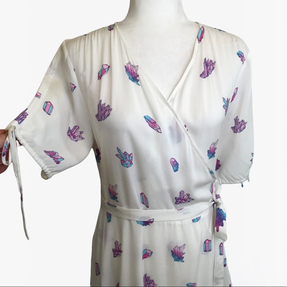 Wildfox Wrap Allover Print Women’s Maxi Dress -S/M - Picture 8 of 16